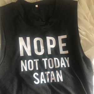 Not today, Satan tank! Size L